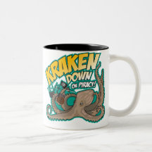 $17.95 Kraken Down On Piracy Mug
