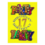 17th birthday party invitation