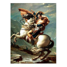 1801 Napoleon Crossing the Alps, Jacques-Louis Dav Post Card