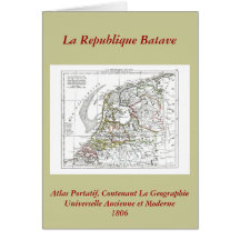 1806 Map - La Republique Batave Greeting Cards