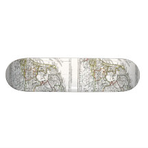 1806 Map - La Republique Batave Skateboard