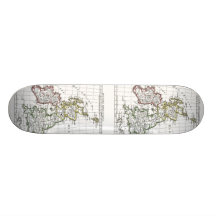 1806 Map - Les Isles Britanniques Custom Skate Board