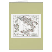 1806 Map - L'Italie (Sud) Greeting Cards