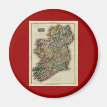 1813 Ireland Map by John Pinkerton Magnet