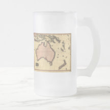 1818 Australasia  Map - Australia, New Zealand Coffee Mugs