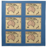 1818 Australasia Map - Australia, New Zealand Napkins