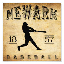 1857 Newark New Jersey Baseball Photographic Print