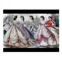 1865 Fashions Post Cards