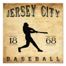 1868 Jersey City New Jersey Baseball Photo Print