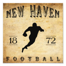 1872 New Haven Connecticut Football Photo