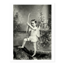 1880 Cupid at Work Postcard