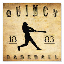 1883 Quincy Illinois Baseball Photo Art
