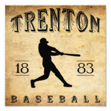 1883 Trenton New Jersey Baseball Photographic Print