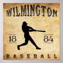 1884 Wilmington Delaware Baseball Print
