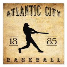 1885 Atlantic City New Jersey Baseball Photographic Print