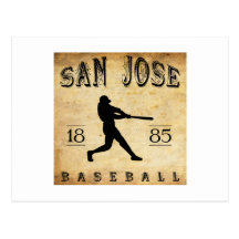 1885 San Jose California Baseball Post Card