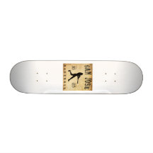 1885 San Jose California Baseball Skate Decks