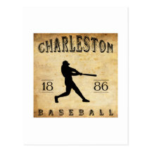 1886 Charleston South Carolina Baseball Postcard