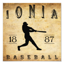 1887 Ionia Michigan Baseball Photograph