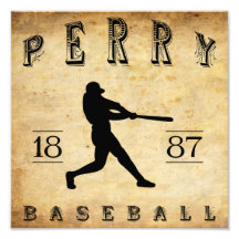 1887 Perry New York Baseball Photograph