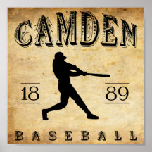 1889 Camden Delaware Baseball Print