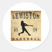1891 Lewiston Maine Baseball Sticker
