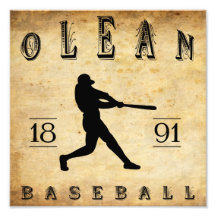 1891 Olean New York Baseball Photo