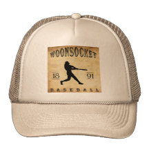 1891 Woonsocket Rhode Island Baseball Hats