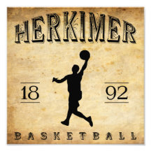 1892 Herkimer New York Basketball Photo Print