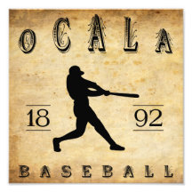 1892 Ocala Florida Baseball Photo Art
