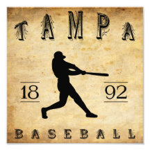 1892 Tampa Florida Baseball Art Photo