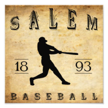 1893 Salem Oregon Baseball Photographic Print