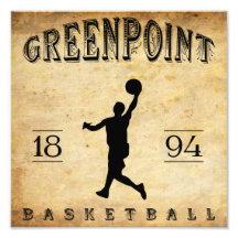 1894 Greenpoint New York Basketball Photographic Print