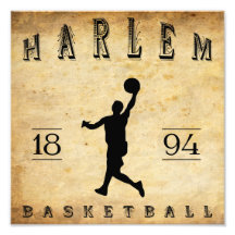 1894 Harlem New York Basketball Photo Art