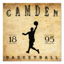 1895 Camden New Jersey Basketball Photographic Print