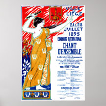 1895 Choral Music Poster