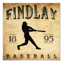 1895 Findlay Ohio Baseball Photograph