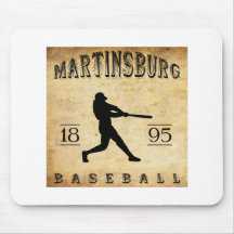 1895 Martinsburg West Virginia Baseball Mouse Pads