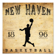 1896 New Haven Connecticut Basketball Photo Print