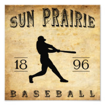 1896 Sun Prairie Wisconsin Baseball Art Photo