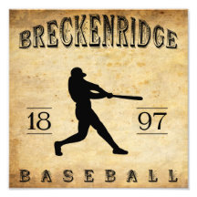 1897 Breckenridge Colorado Baseball Photograph
