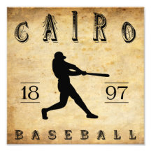 1897 Cairo Illinois Baseball Photographic Print