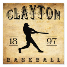 1897 Clayton New Jersey Baseball Photograph