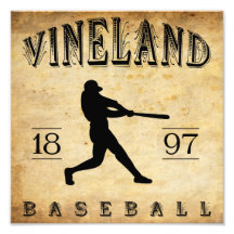 1897 Vineland New Jersey Baseball Photographic Print