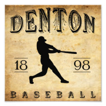 1898 Denton Texas Baseball Photograph