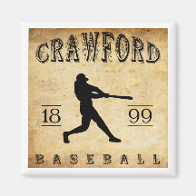 1899 Crawford Indiana Baseball Refrigerator Magnet