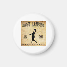 1899 East Lansing Michigan Basketball Refrigerator Magnet