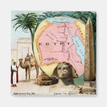 1899 Egypt Trading Card Refrigerator Magnets