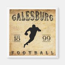 1899 Galesburg Illinois Football Refrigerator Magnet