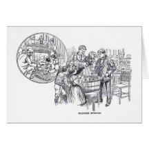1899 Halloween Party vintage illustration Card